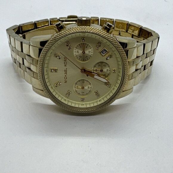 Michael Kors Ritz MK5676 Women\'s Gold Stainless Steel Analog Dial Watch JNA249 main image 8